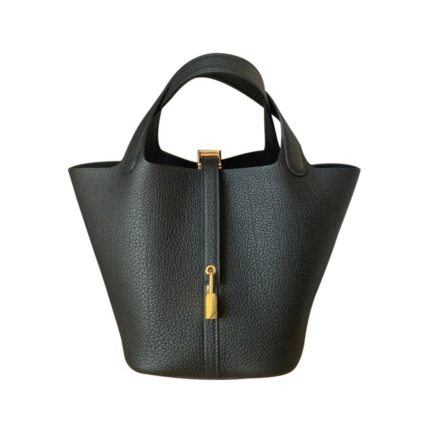 Picotin Lock Togo Black 22 cm