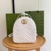 GG Marmont Backpack White 23 cm - Image 5