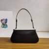 Leder-Schultertasche Black 31 cm - Image 3