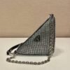 Saffiano Triangle With Crystals 25 cm - Image 5