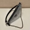 Saffiano Triangle With Crystals 25 cm - Image 3