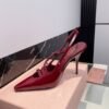 Pumps mit Schnalle Burgundy - Image 6