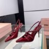 Pumps mit Schnalle Burgundy - Image 4