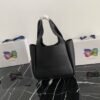 Tote Bag aus Leder Black 25 cm - Image 3