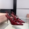 Slingback-Pumps mit Schnalle BordeauxRed - Image 2