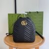 GG Marmont Backpack Black 23 cm - Image 4
