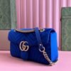 GG Marmont Velvet Blue 26 cm - Image 3