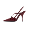 Slingback-Pumps mit Schnalle BordeauxRed