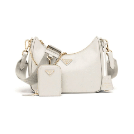 Re-Edition 2005 Saffiano White 22 cm