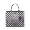 Symbole Embroidered Tote Blue 39 cm