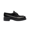 Slipper Aus Mattem Leder Black