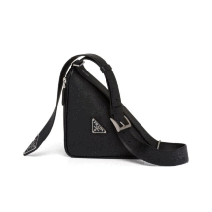 Saffiano Triangle Black 25 cm