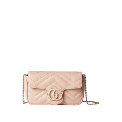 LightLight Pink Matelassé Super-Mini-Tasche 16.5cm