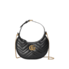 GG Marmont Half-Moon Black 21 cm