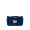 GG Marmont Velvet Blue 26 cm