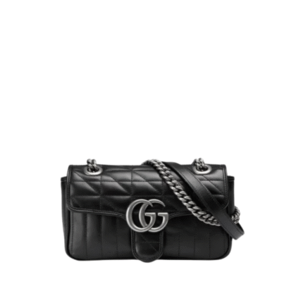 GG Marmont Black/Silver 22 cm