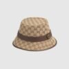 Canvas Bucket Hat Brown - Image 3