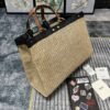 Medium Raffia Peekaboo X-Tote Beige 41 cm - Image 3