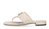 Double G Leder-Zehentrenner-Sandalen