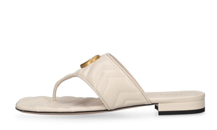 4 Double G Leder-Zehentrenner-Sandalen - Image 1