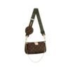 Multi Pochette Accessoires Brown 25 cm