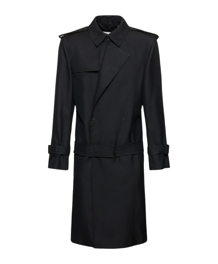 ОБРАЗЕЦ (2) Zweireihiger Trenchcoat Black - Image 1