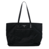 Tote Bag aus Re-Nylon Black 34 cm