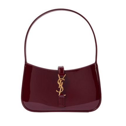 Le 5 A 7 Mini aus Lackleder WeinRed 19 cm