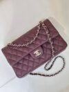 11.12 Genarbtes Leder Bordeaux/Silvern 25.5 cm - Image 2