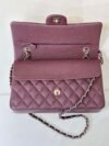 11.12 Genarbtes Leder Bordeaux/Silvern 25.5 cm - Image 4