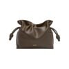 Clutch aus Nappa-Kalbsleder Schokolade 24.5cm