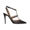 Rockstud Fersenriemen Pumpe Black 100cm