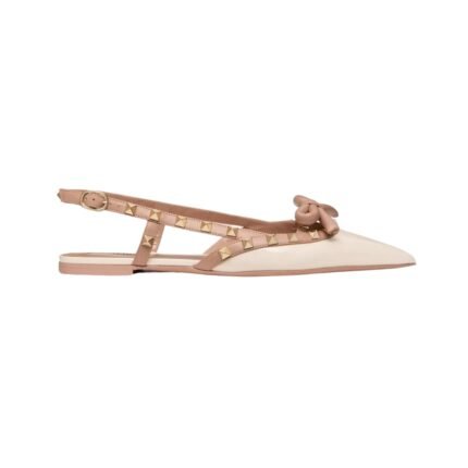 Rockstud Schleifen Ballerinas Rose Cannelle