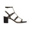 Rockstud Kalbsleder Fessel Black 60cm