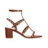 Rockstud Kalbsleder Fessel SattelBrown 60cm