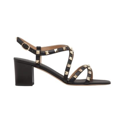 Rockstud Kalbsleder Riemen Black 60cm