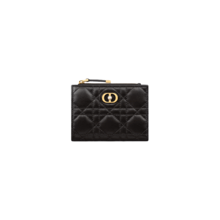 Zwart lamsleer met Cannage-motief