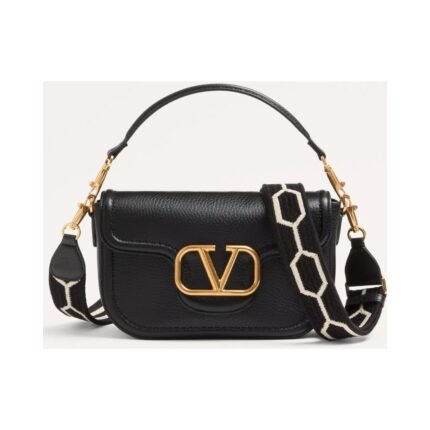 Jacquard Ripsband Black/White 23.5cm