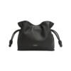 Mini Flamenco Clutch aus Nappaleder in Black 18cm