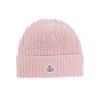 logo-patch ribbed-knit beanie