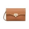 Kalbsleder Crossbody Mandel 22.5cm