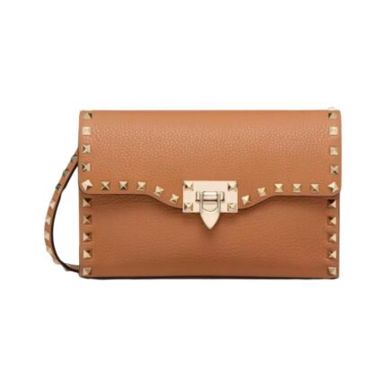 Kalbsleder Crossbody Mandel 22.5cm