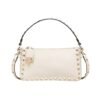 Kalbsleder Crossbody Light-Ivory 19cm