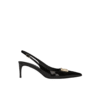 Poliertes Kalbsleder Slingbacks