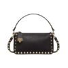 Kalbsleder Crossbody Black 19cm