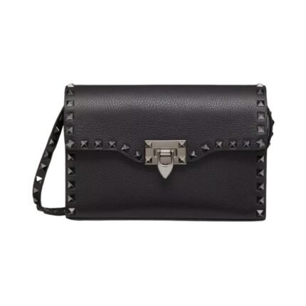 Kalbsleder Crossbody Black 22.5cm