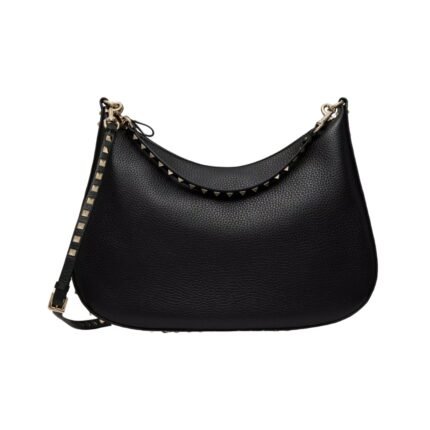 Rockstud Hobo Black 36cm