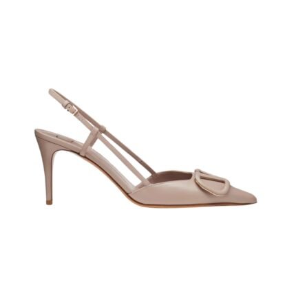 Slingback Pumpe Puder 80cm