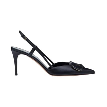 Blacker Kalbsleder Slingback-Pumps 80cm