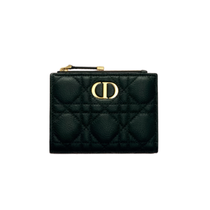 Soepel zwart kalfsleer met Cannage-motief